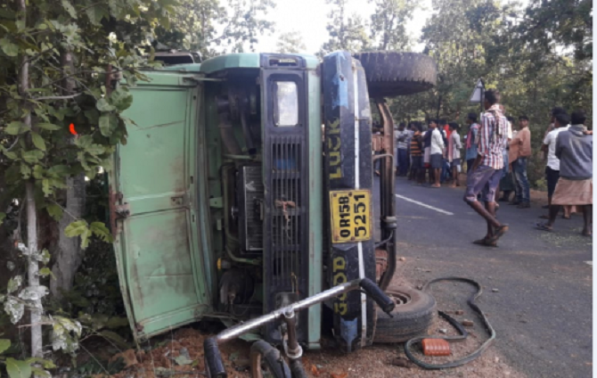 Truck-Accident-Aajira-Odisha